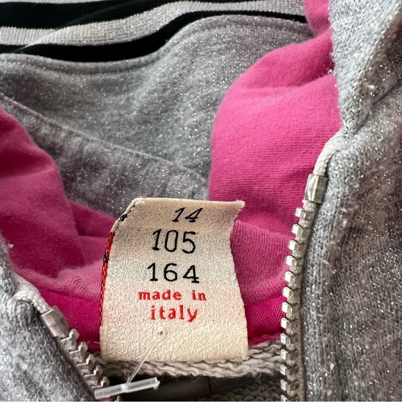 R T school sparkly rhinestone sweater bling line down arms sparkly all over y2k - Picture 13 of 13